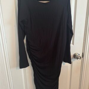 Elegant Black Long Sleeve Dress